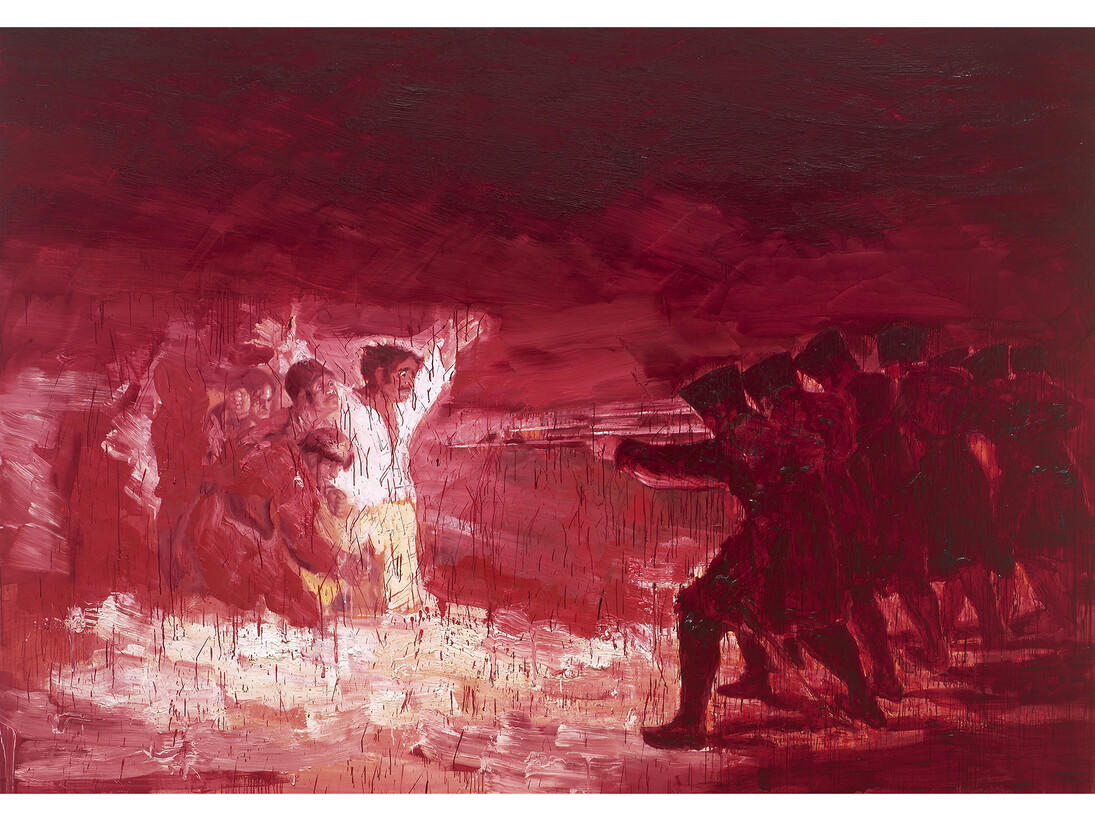 Yan Pei-Ming, Execution, after Goya, 2008, oil on canvas, Collection particulière, © Yan Pei-Ming, ADAGP, Paris 2014, Photographie André Morin