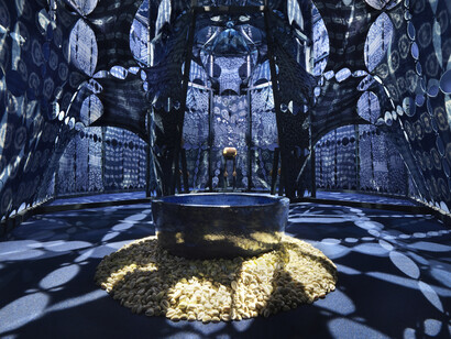 Tabita Rezaire, Calabash nebula, exhibition view. Courtesy of Museo Nacional Thyssen-Bornemisza