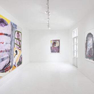 Virginia Chihota, Kuenda mberi, Moving on, vista de exhibición. Cortesía de Travesía Cuarto