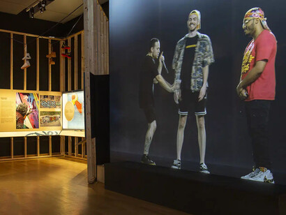 Sur paroles. Le son du rap queb, vue d'exposition. Avec l'aimable autorisation du Musée de la civilisation