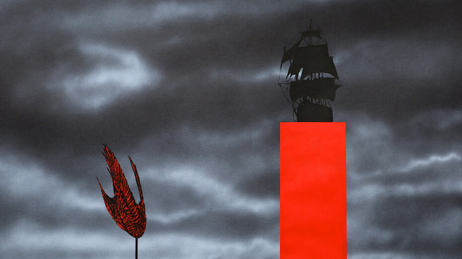 The Voyage Out, 2014 New Zealand, Shane Cotton, Painting, 70 x 100 cm (27 ½ x 39 ½ in)