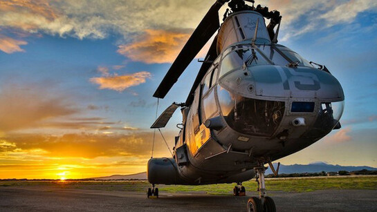 Boeing-Vertol CH-46E Sea Knight. Courtesy of Pearl Harbor Aviation Museum