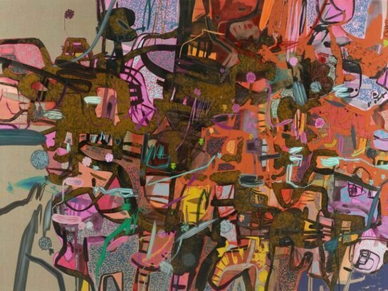 Dan Perfect, Deadhead, 2012, Oil & acrylic on linen, 257 x 183 cm