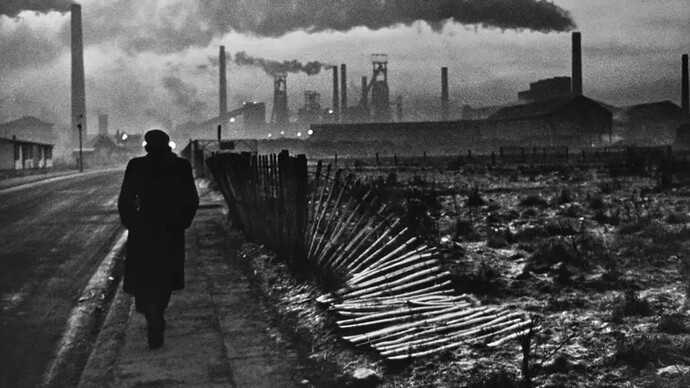 Don McCullin, Early morning west Hartlepool, County Durham (detail), 1963. Courtesy of Hamiltons