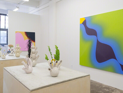 Osamu Kobayashi and Erica Prince. Courtesy of Morgan Lehman Gallery