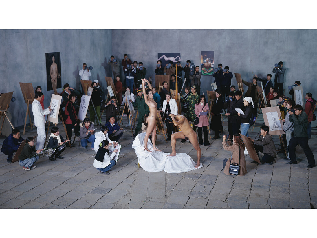 Wang Qingsong, Moma Studio,170 x 300 cm, 2005 © Wang Qingsong, courtesy Huxley-Parlour Gallery