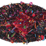 Untitled #5B (Krakatoa), 2007, mixed media on paper collage. Courtesy of the artist and Garth Greenan Gallery, New York
