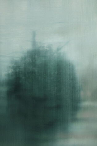 Katherine Spindler, 2017, Periphery, oil on Fabriano Tela. Courtesy of Barnard Gallery 