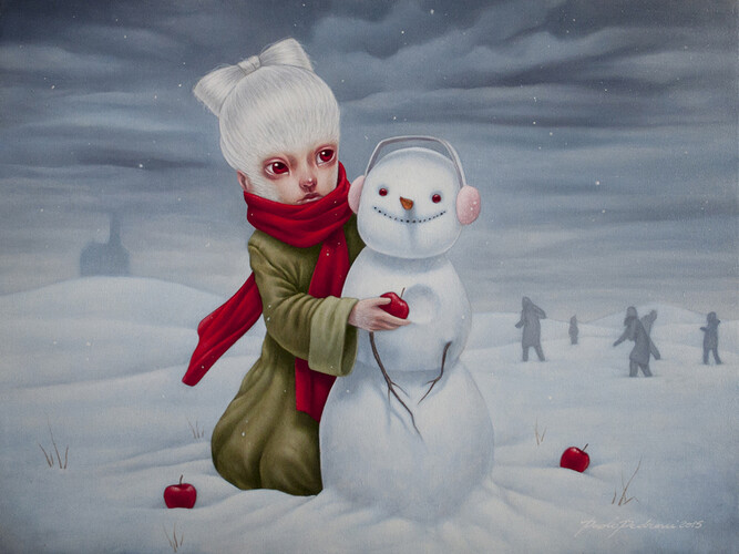 Paolo Pedroni. Maybe you will love me, 30x40 cm, oil on canvas, courtesy Dorothy Circus Gallery