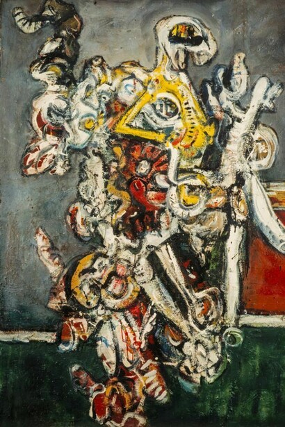 Woman Bewitched by the Moon No. 2 [Opus 0.175], 1956, Alan Davie, Oil on Masonite, 152.80 x 122.00 cm, © National Galleries of Scotland