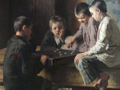 Intervalo das aulas, Bogdanov-Belsky, 1903