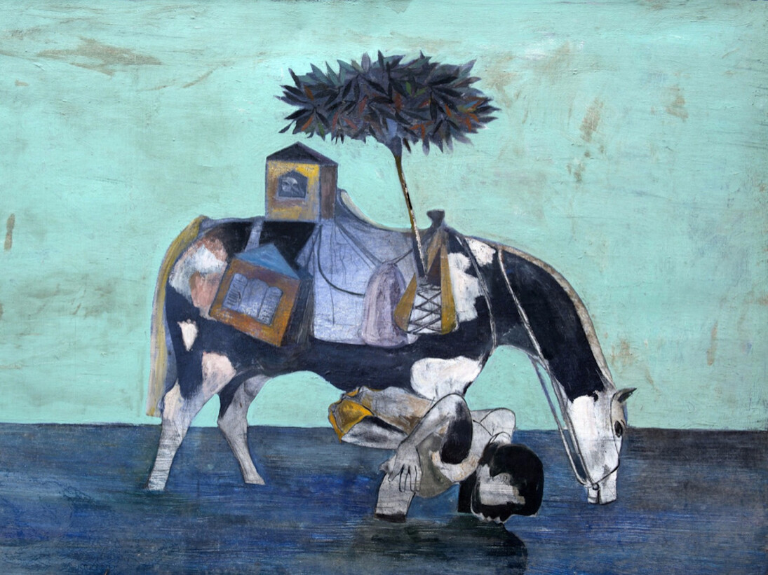 Paton Miller, Boy and Painted Horse, 2016. Courtesy of Art Ventures Gallery