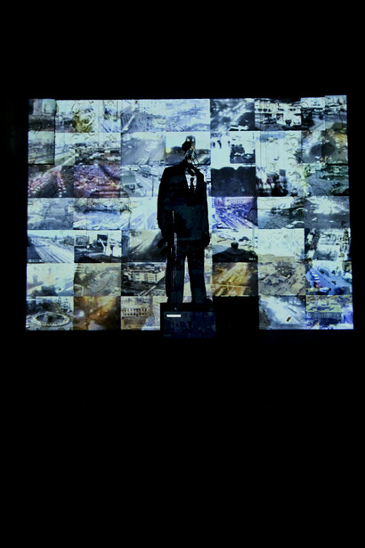 Nuno Viegas, *Sentinela*, imagem da exposição *Privado*, Convento de St. António, Loulé, 2014. Cortesia Mirian Nogueira Tavares