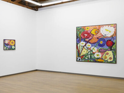 Daniel Gibson, Chasing the black bird, exhibition view. Courtesy of Nazarian / Curcio Gallery