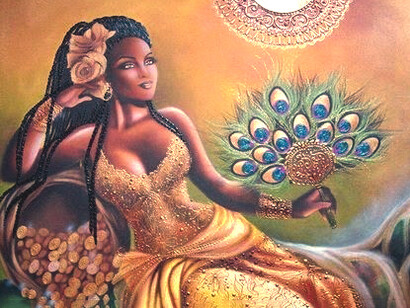 Santería cubana: Ochún, diosa del erotismo, que baila de forma sensual