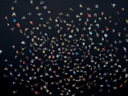 Daniele Galliano, Constellations, 2014, Collages, 50 x 70 cm