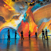 Refik Anadol, In situ, vista de exhibición. Cortesía de Guggenheim Bilbao 