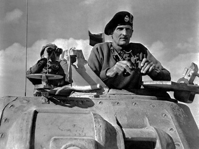 Bernard L. Montgomery durante la Seconda Battaglia di El Alamein, Libia