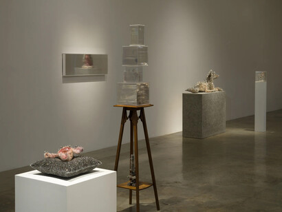 Kohei Nawa, Photon camp, exhibition view. Courtesy of Pace Gallery