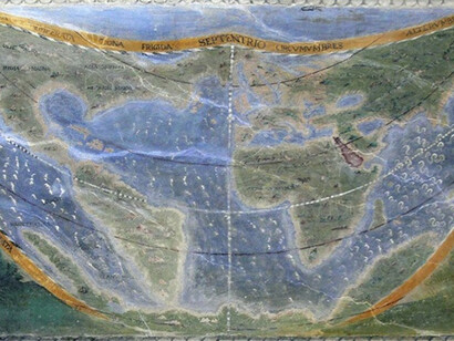 Abate Agostino de Santi, mappa del mondo