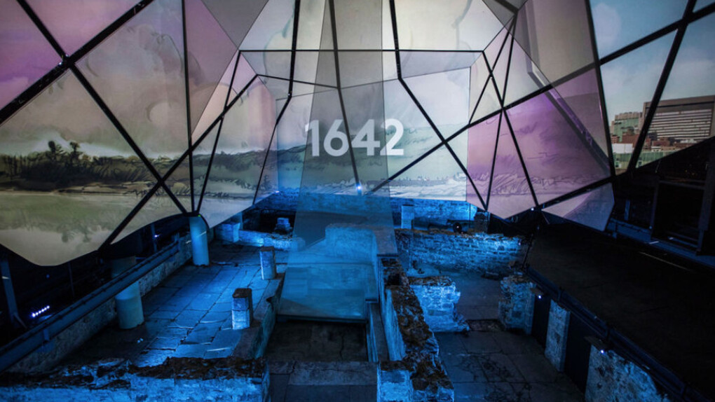 Multimedia Show. Courtesy of Pointe-à-Callière
