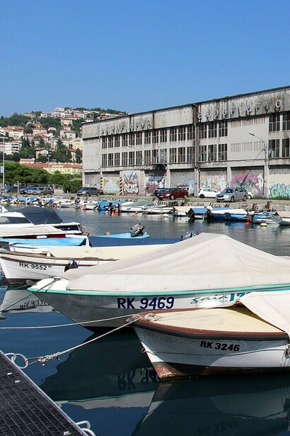 Delta del Rječina, città di Fiume, ora Rijeka, Croazia