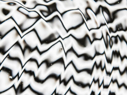 Abstract black and white splattered colors