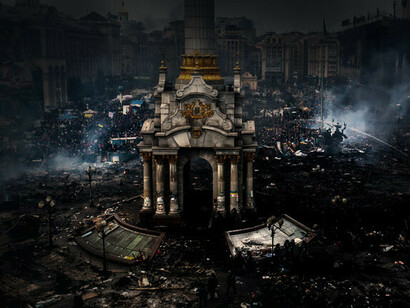 Independence Square in Kiev, called Euromaidan after the 2014 conflict