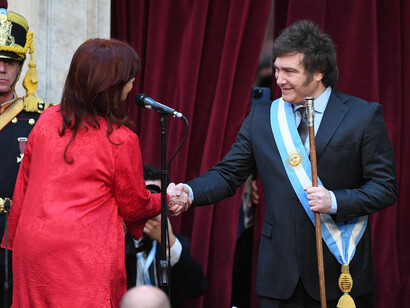 Inauguration ceremony and transfer of presidential command, in the National Congress, on December 10, 2023 in Buenos Aires, Argentina