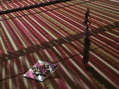 Lotus L. Kang, Azaleas, exhibition view. Courtesy of Commonwealth and Council Gallery