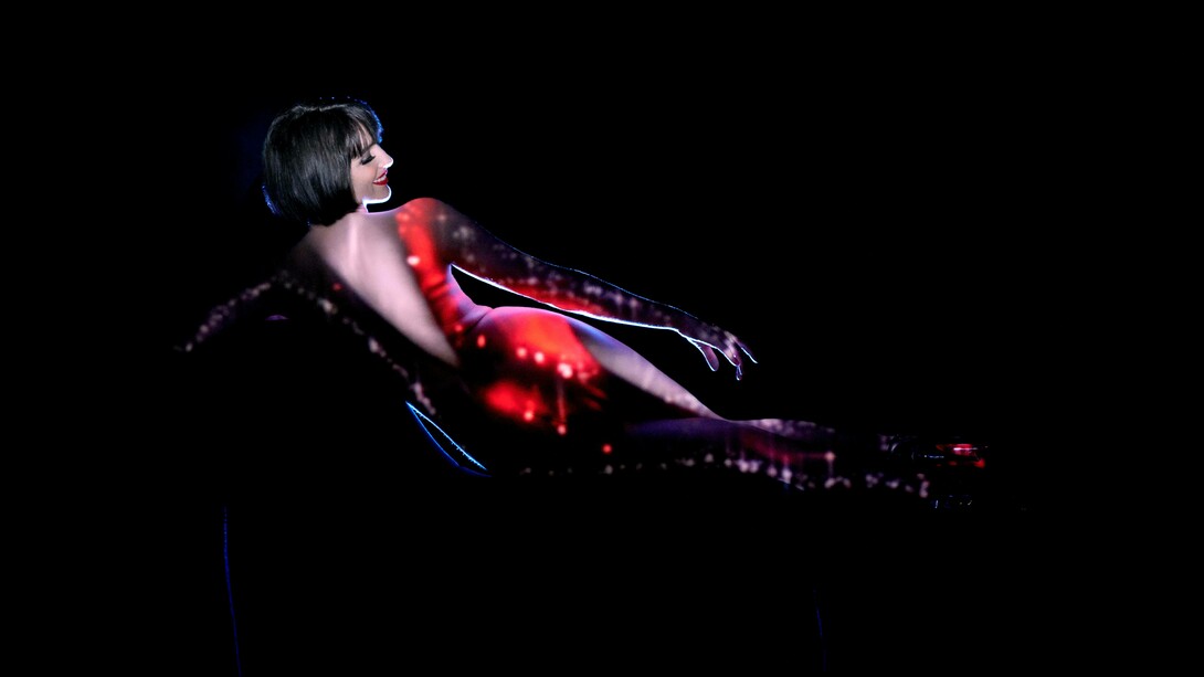 A performance at the Crazy Horse in Paris, France