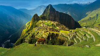 Vista de Machu Picchu, Perú