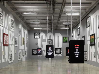 Ugo Rondinone: I ♥ John Giorno, Exhibition view. Courtesy of New Museum 