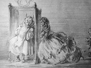 Gustavo Adolfo Bécquer (1836–1870). Una extraña confesión dibujo de Gustavo Adolfo Bécquer. Álbum de Julia Espín. Biblioteca Nacional (Madrid)