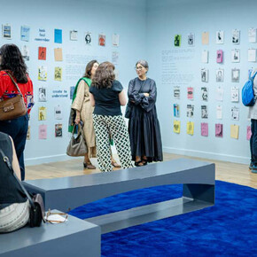 Please touch gently (zines, comics, ephemera), exhibition view. Courtesy of Kiran Nadar Museum of Art