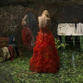 Meghan Boody, White Shoulders (the feeding of her private fire), 2012, Crystal Archive print, mounted to Diabond and face-mounted to plexiglass, 54 x 84