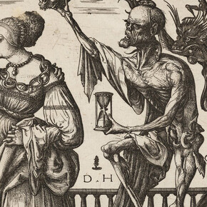 Daniel Hopfer the Elder, Death and the devil with two women (detail), ca. 1515. Courtesy of the Museum of Fine Arts