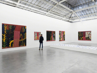 Pink road through forest. Courtesy of VNH Gallery