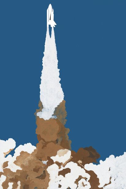 Allan D’Arcangelo, Shuttle, 1982. Courtesy of Garth Greenan Gallery