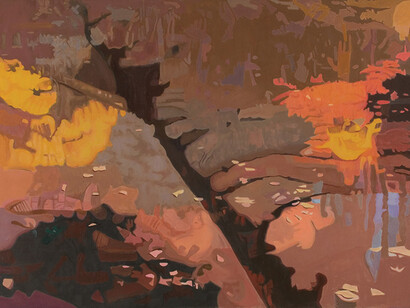 Ralph L. Wickiser, Shadow I, Oil on canvas, 40" x 60" 1994