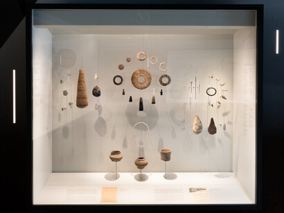 Galerie Émile Guimet, vue d'exposition. Avec l'aimable autorisation du Musée des Confluences
