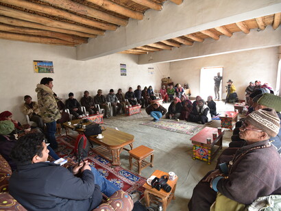 Village level meeting with authors, Saspotse, Ladakh © Ashish Kothari