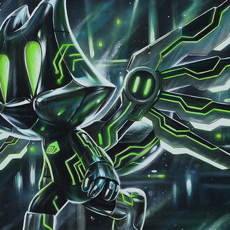 Cheese Arnon, Green chip (detail), 2025. Courtesy of Thinkspace Projects