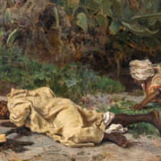 Antonio Muñoz Degrain, The moroccan eavesdroppers (detail), ca. 1879. Courtesy of Museo Nacional del Prado