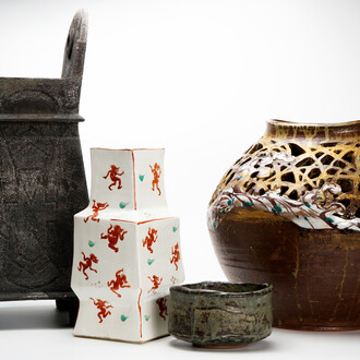 Group of works by Koinuma Michio, Kawamoto Goro, Tsuboshima Dohei. Courtesy of Dai Ichi Arts