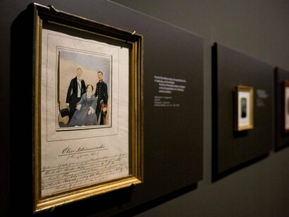 Bilderwende. Zeitenwende. Geschichte der frühen fotografie in Salzburg (1839–1877), ausstellungsansicht. Mit freundlicher genehmigung des Museum der Moderne