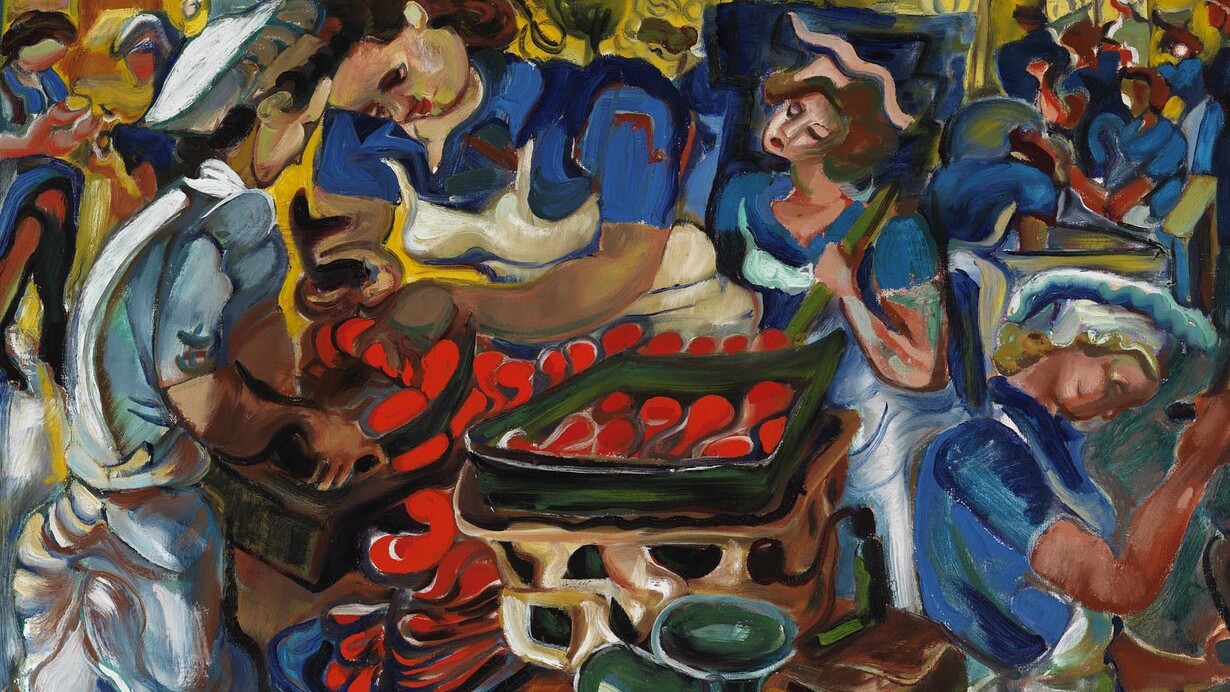 Pegi Nicol MacLeod, Saumon dans la coquerie, 1944. Courtoisie du Musée canadien de la guerre