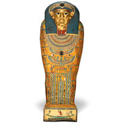 Inner Coffin of Meret-it-es, Egyptian, Late Period to Ptolemaic Period, 30th Dynasty to early Ptolemaic Dynasty, ca. 380-250 B.C.E Wood, pigment, gesso, and gilding, A (top): 6 feet 3 1/2 inches x 33 1/2 inches x 15 inches, B (bottom): 7 feet 3 inches x 32 1/2 inches x 8 1/2 inches. Purchase: William Rockhill Nelson Trust (by exchange), 2007.12.2.A,B.