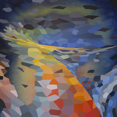 Jennifer Lynch, Mithra, ink on panel, 72x72 inches. Courtesy of the artist and Richard Levy Gallery