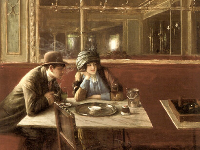 «Au Café». Jean Béraud (1849–1935) 